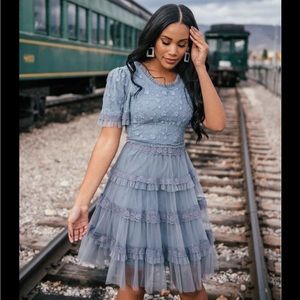 NWOT JessaKae Blue Harper Dress